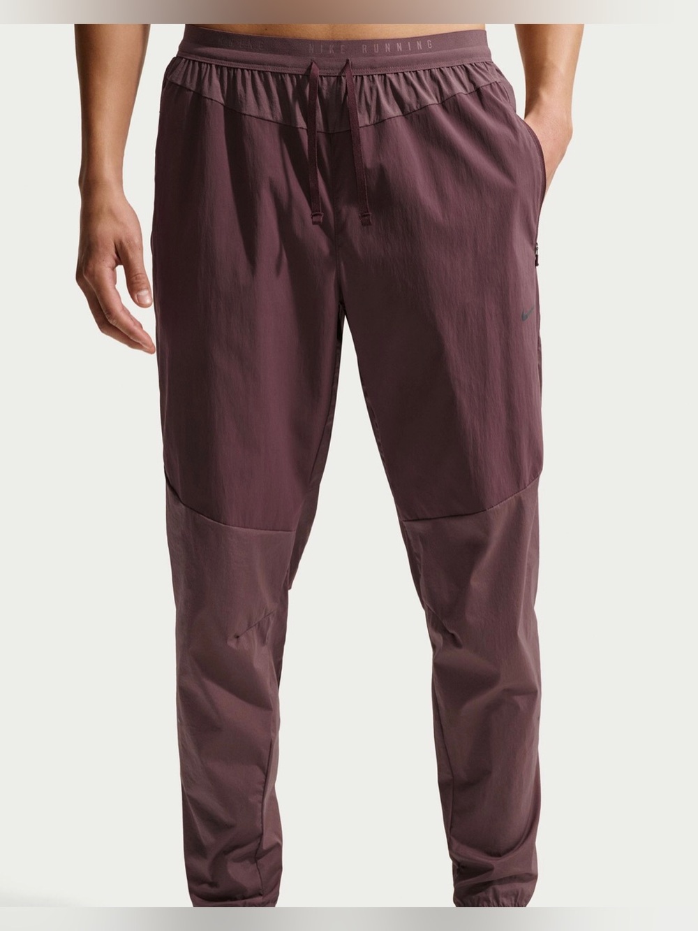Nike Men's Stride Repel Woven Burgundy Running Jogger Pants(lF2020-674) Large